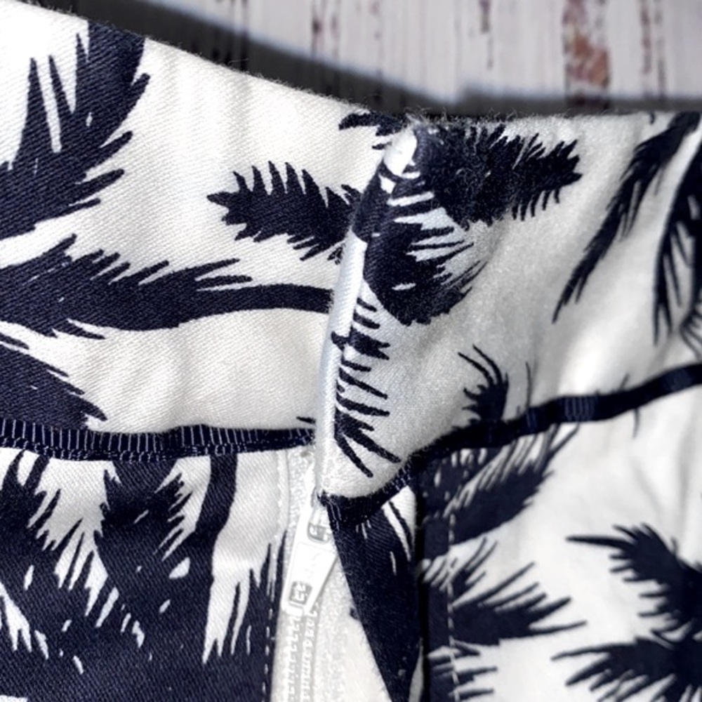 Cynthia Rowley palm tree print chinos size 6 - Picture 3 of 6